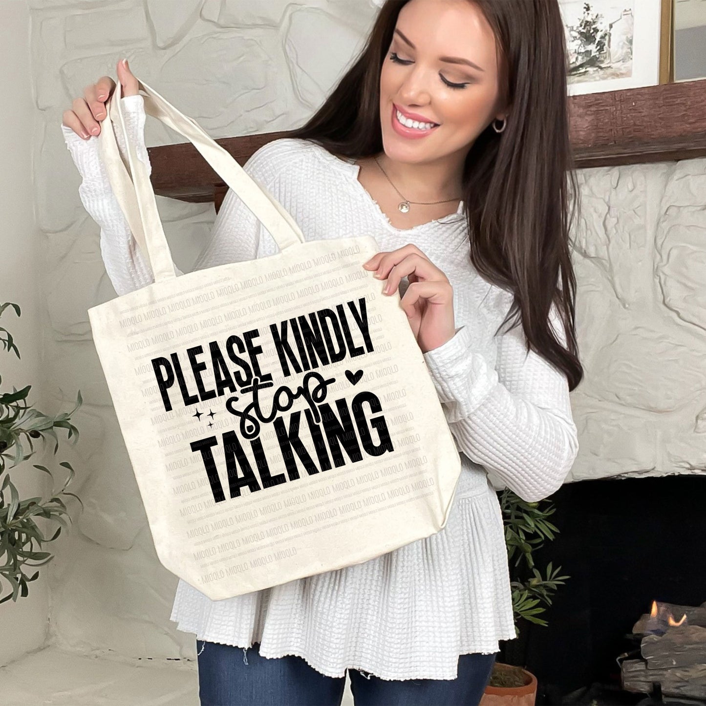 Please Kindly Stop Talking, Boho Funny Sayings Sublimation PNG Digital Downloads