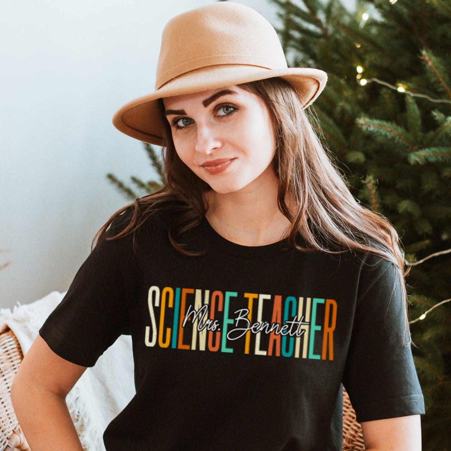 Custom Science Teacher Shirt Personalized Rainbow T-Shirt, STEM Teacher Shirt, Science Sweatshirt With Name, Future Science Educator Gifts