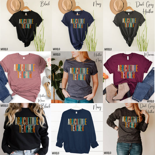 Custom Agriculture Teacher Shirt Personalized Food Scientist T-Shirt Food Tech Sweater Science Sweatshirt New Technologist Nutritionist Gift