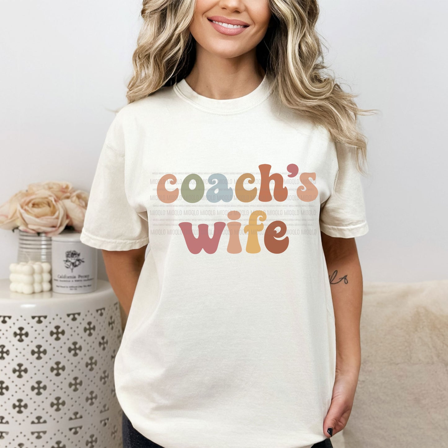 Coach's Wife, Boho Funny Sayings Sublimation PNG Digital Downloads