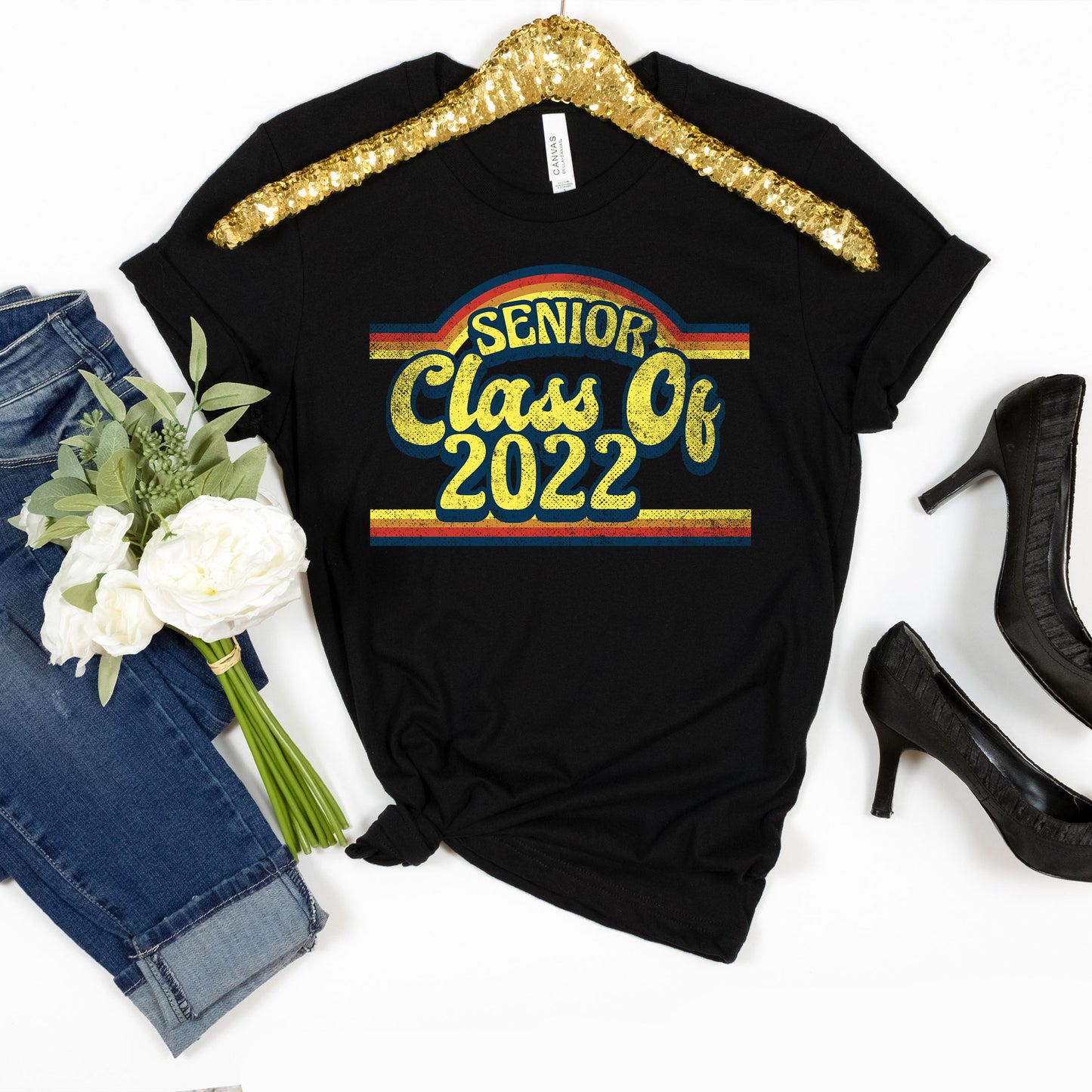 Senior Class Of 2022 Sunset Shirt, Senior Shirt, Graduation 2022 Shirt, Class Of 2022 Tee, Graduation Gift Vintage College Retro Senior 2022