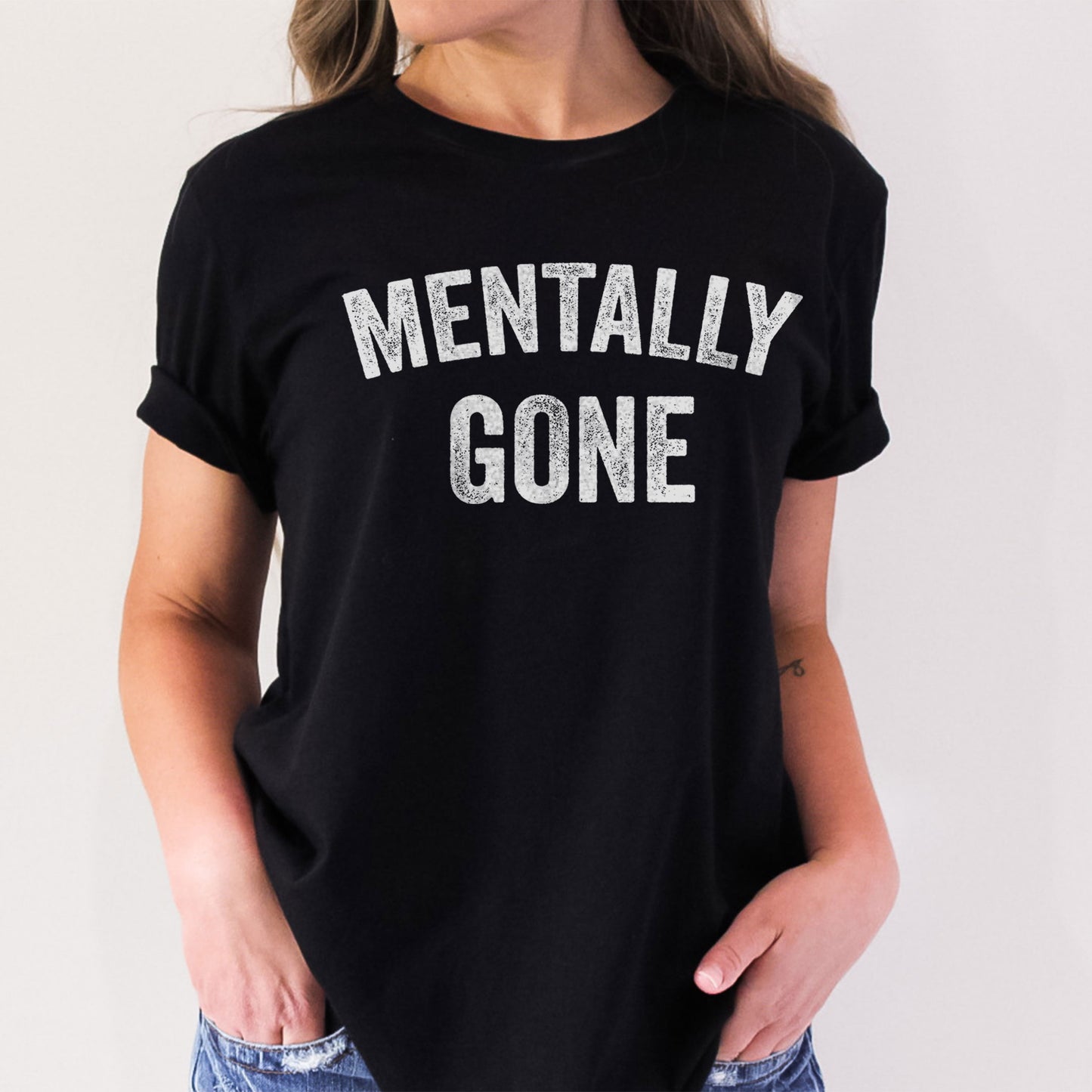 Mentally Gone, Funny Sayings Sublimation PNG Digital Downloads
