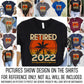 Retired 2022 Retro Sunset Vintage Palm Tree Vacation Shirt, Retired USA 2022 T-Shirt Retirement Party Gift Shirt, Grandma Grandpa Retiring