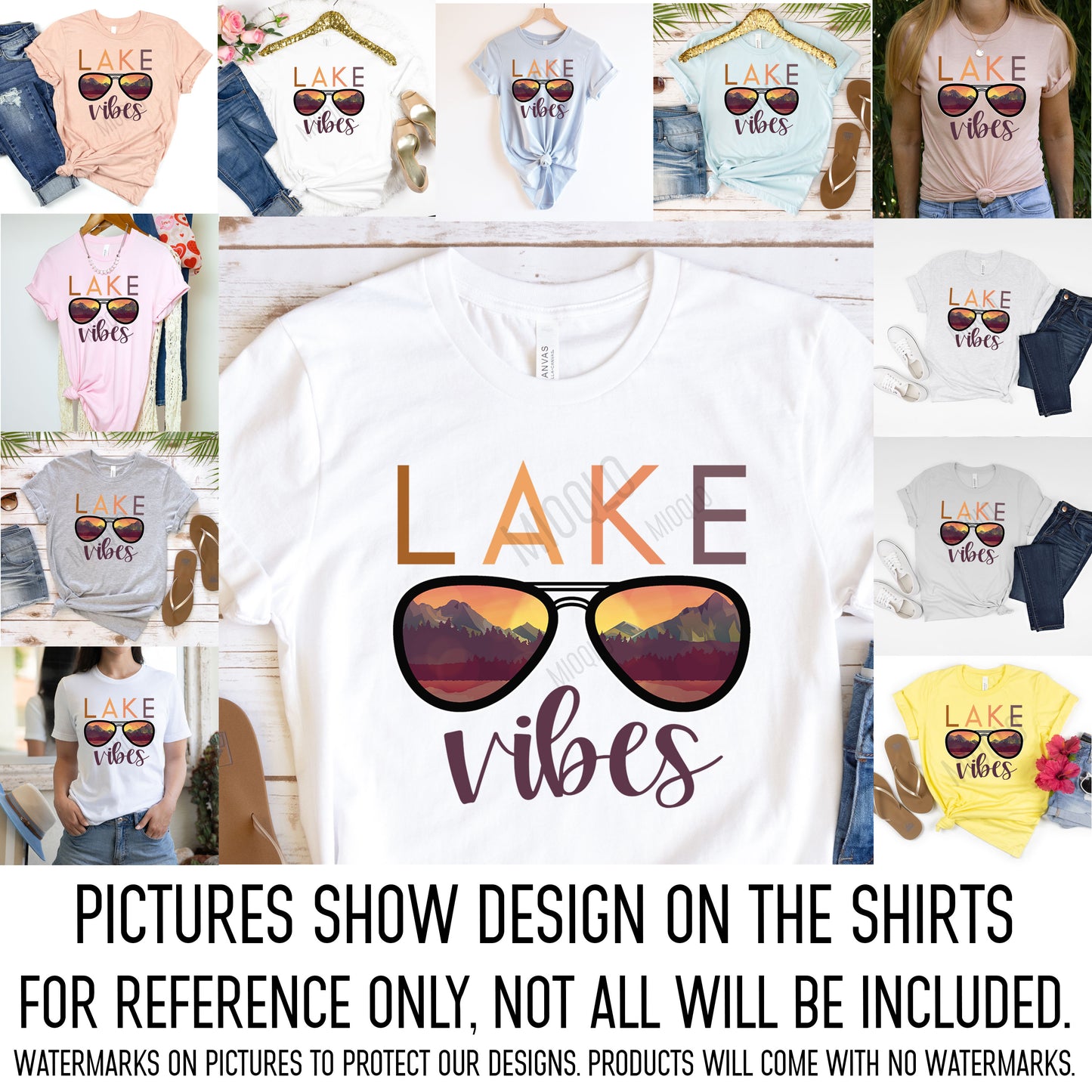 Lake Vibes Shirt, Vacation Sunglasses Lake Shirt, Lake Summer Shirt, Girls Trip Summer Vibes, Summer Rainbow, Ladies Summer Vacay