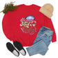 Scrubs And Coffee Nurse Crewneck Sweatshirt, Retro Xmas Nurse Hat Christmas Gift