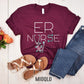 Emergency Nurse Shirt, ER Tee, Nurse Shirts, Nursing School, Nurse Life Tee, Nurse Appreciation, Flower ER Nurse Shirt, ER Nurse Gift Simple