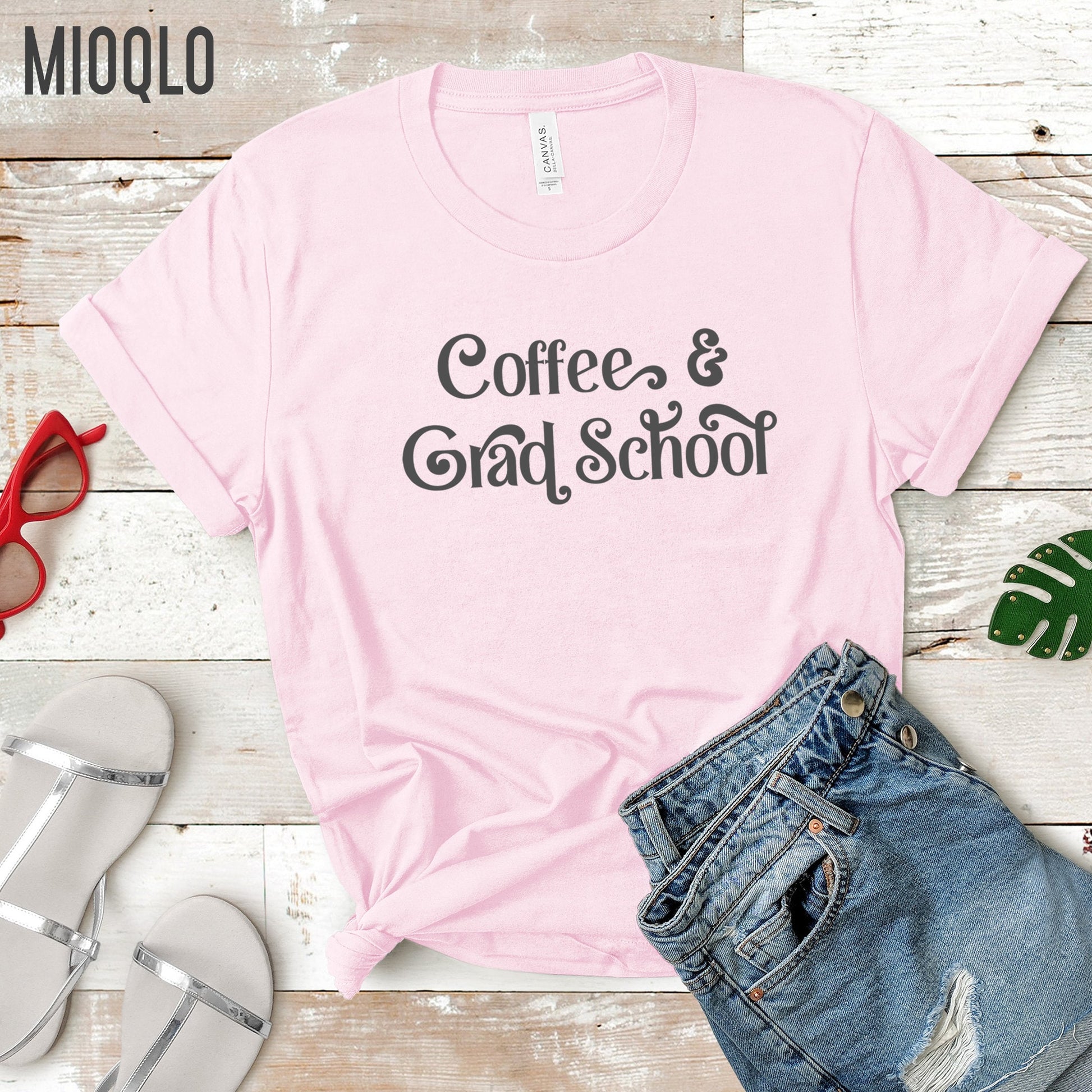 Coffee and Grad School Shirt, Phd Student, Phd Tee, Doctorate Gifts, Masters Degree Student Shirt, mba Graduate Degree Gift, Grad Student