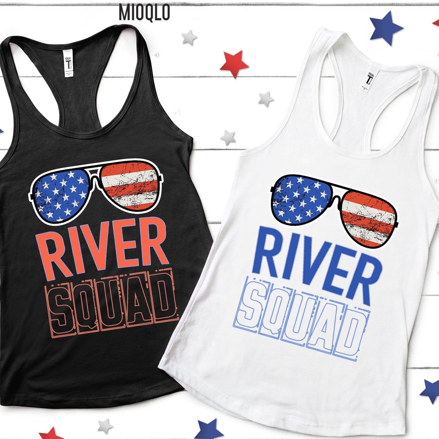 River Squad Tank Top, River Squad Shirt, Womens 4th Of July, Ladies American Tank, 4th July Tank Top, July 4th Shirt, River Vibes, Crew Tank