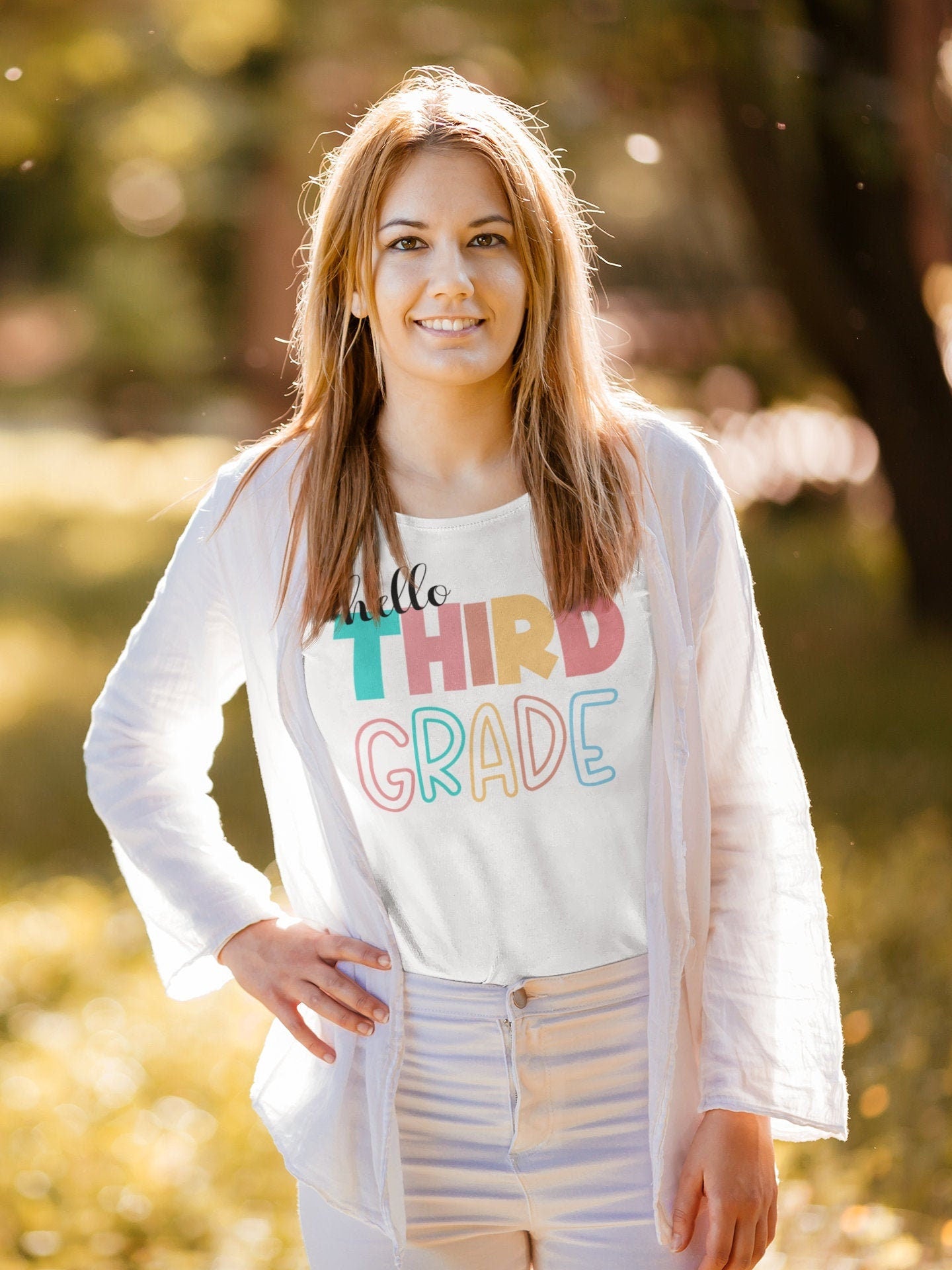 Hello Third Grade, 3rd Grade Level Teacher Shirt, Elementary First Day of School Tee, Squad Tribe Crew, Teacher Team Spirit, Back to School