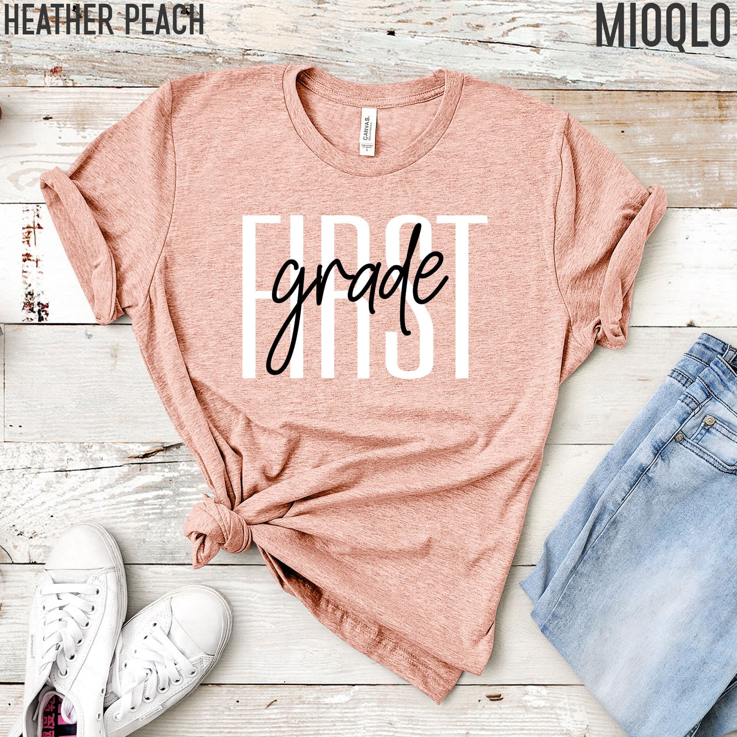 First Grade Teacher Shirt, 1st Grade Teacher, First Grade Team, Cute Teacher Tee, 2021 Grade Level, Elementary Teach School Family Spirit