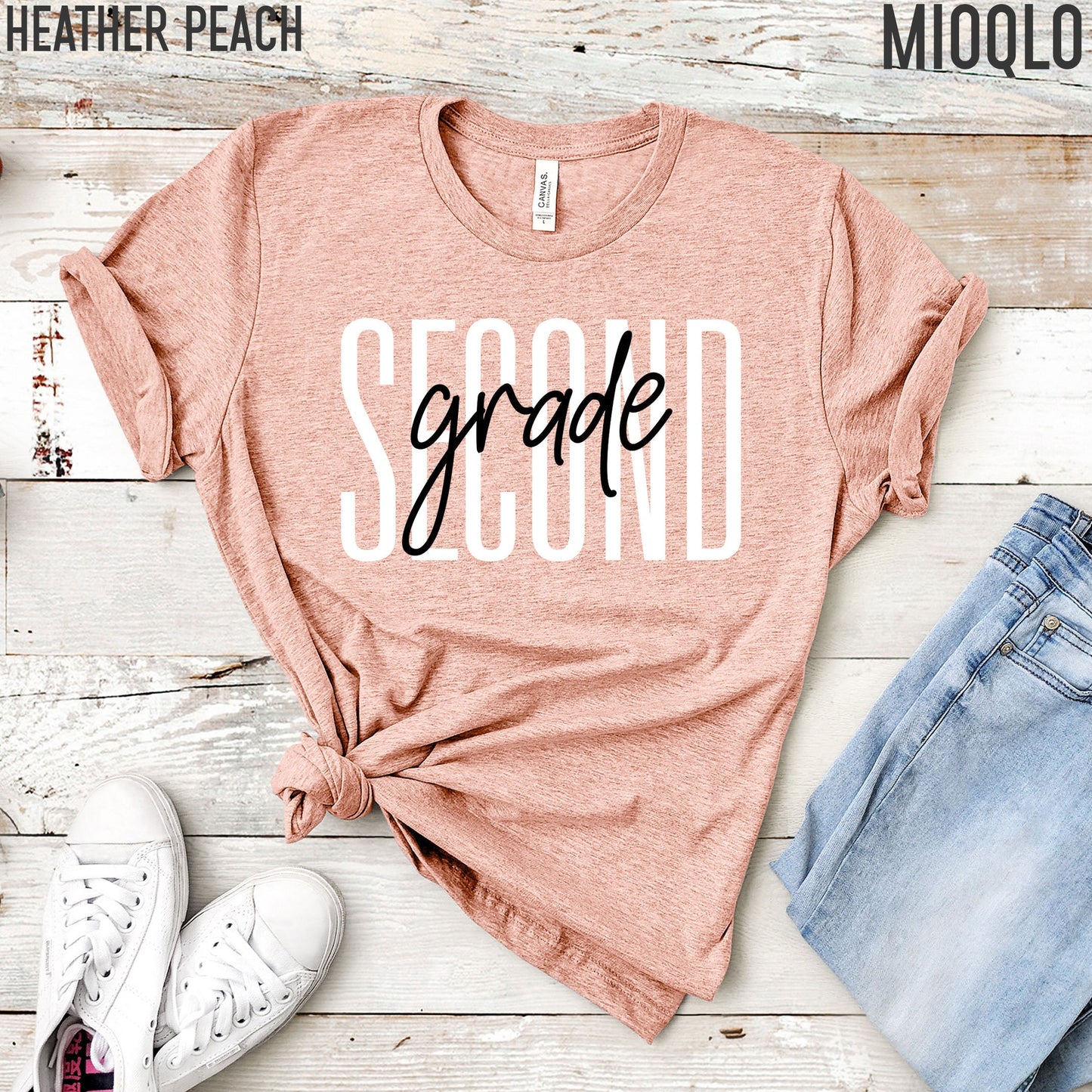 Second Grade Teacher Shirt, 2nd Grade Teacher, Second Grade Team, Cute Teacher Tee, 2021 Grade Level, Elementary Teach School Family Spirit