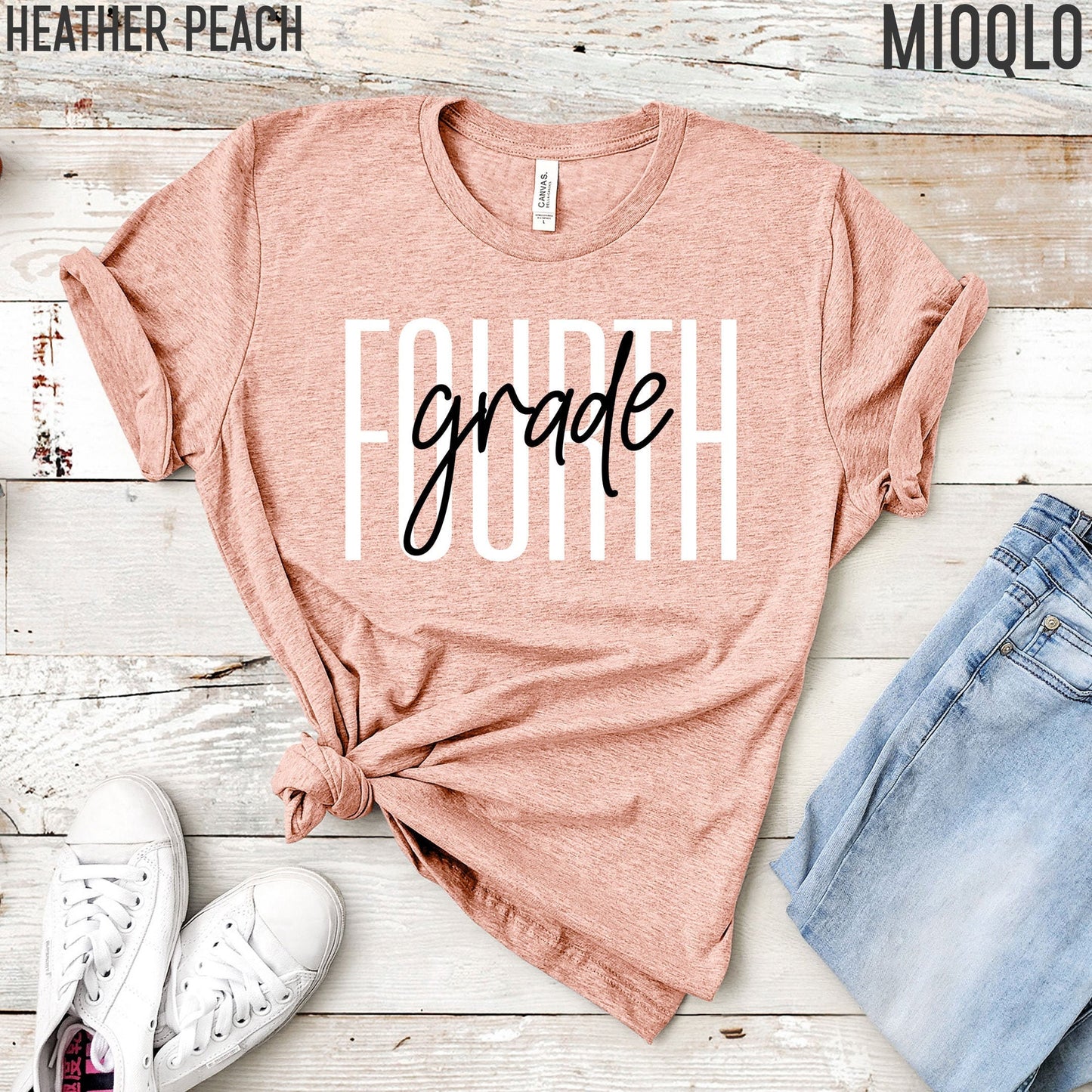 Fourth Grade Teacher Shirt, 4th Grade Teacher, Fourth Grade Team, Cute Teacher Tee, 2021 Grade Level, Elementary Teach School Family Spirit