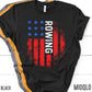 Rowing Team USA Shirt, America Shirt, American Flag 2021, Unisex Comfy Tee, Vintage USA, Retro USA, Canoe Row Summer Vibes Athlete Tank Top