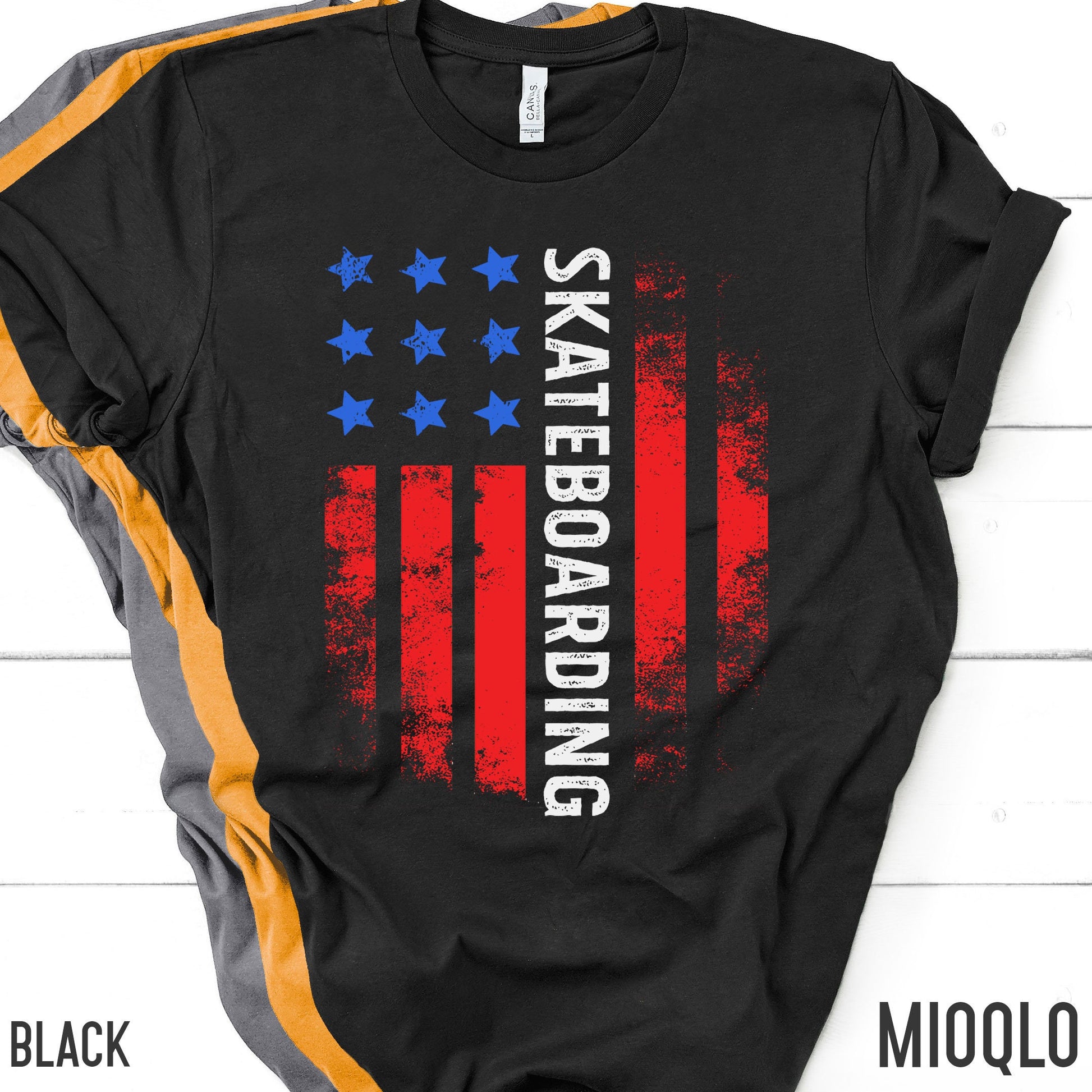 Skateboarding Team USA Shirt, America Shirt, American Flag 2021, Unisex Usa Tee, Vintage USA, Retro USA, Skater Skate Board Summer Tank Top