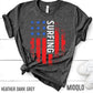 Surfing Team USA Shirt, America Shirt, American Flag 2021, Unisex Usa Tee, Vintage USA, Retro USA, Swimming Surfer Surf Lover Beach Tank Top