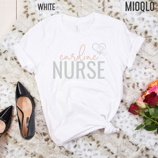 Nurse Cardiac Shirt, Cardiac Assistant, Nurse Cardiac Undergraduate, Cardiology Nurse Tee, Nurse Graduation, Gift Tee, Heart, CPR, Thank You