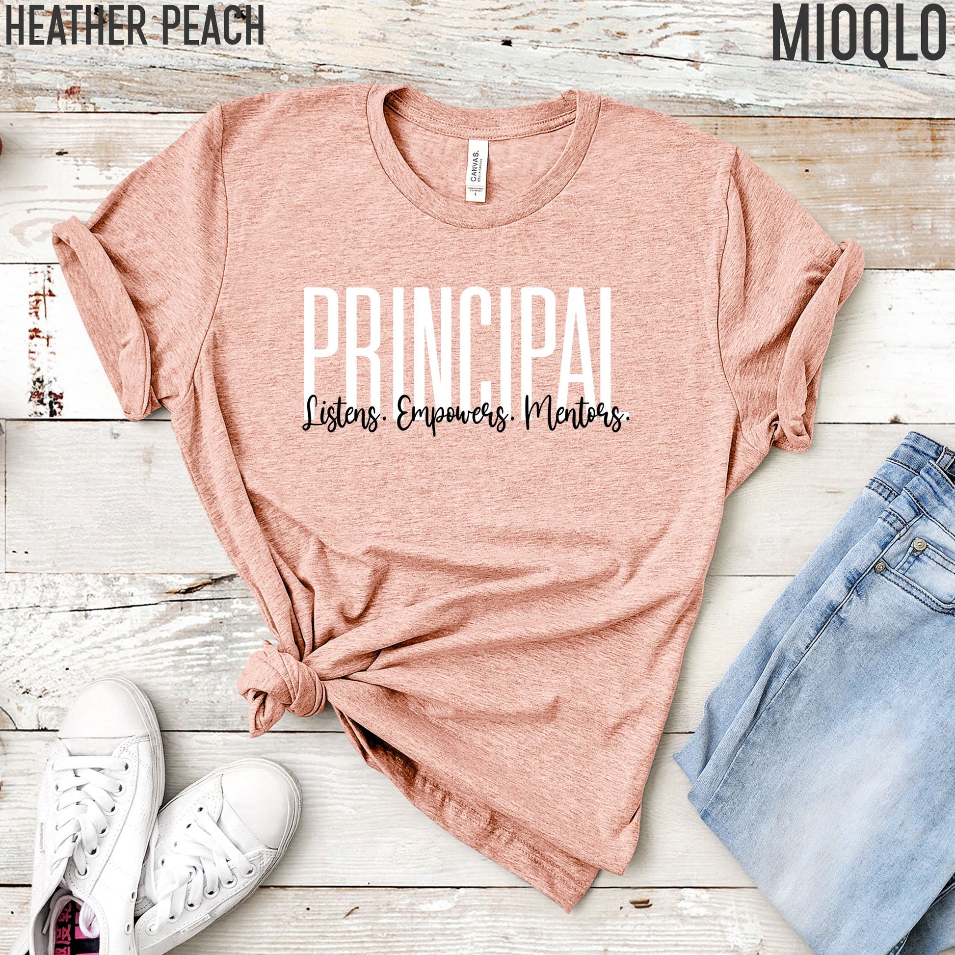 Principal Strong Shirt, Listens Empowers Mentors, School Principal Back To School, Principal Apparel, Principal Tee, School Principal Tank