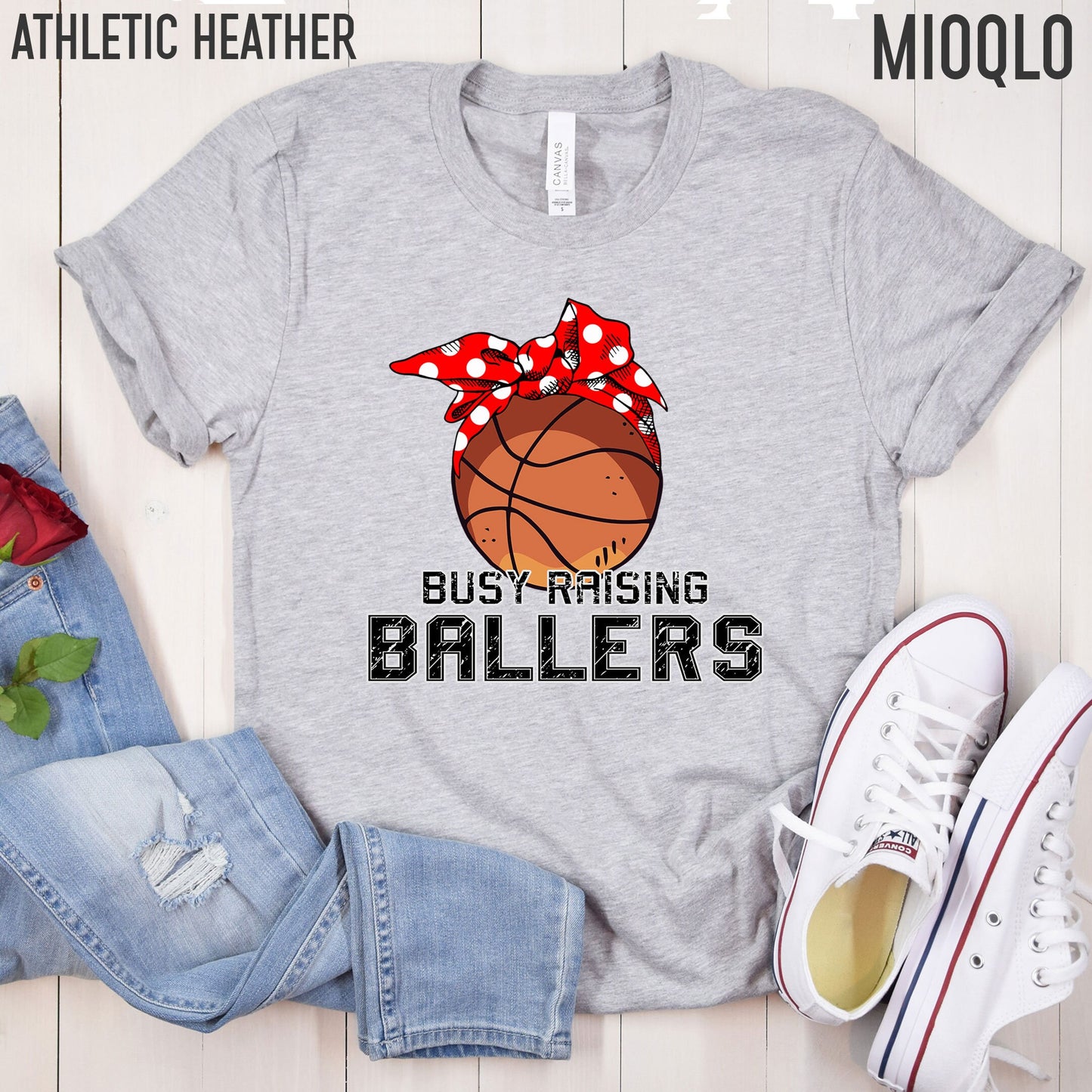 Busy Raising Ballers, Basketball Game Day, Bball Mom Shirt, Basketball Mom Shirt, Bball Lover Momma, Messy Bun Mama, Bball Chaos Mom Life