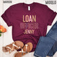 Custom Mortgage Loan Officer, Lender Vibes Name T-Shirt, Personalized Mortgage Lender Loan Officer Gift, Real Estate Shirts for Realtors Tee