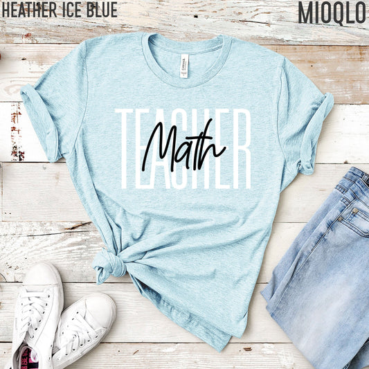 Math School Teacher Shirt, Middle High School Team, Cute Teacher Tee, 2021 Grade Level, Algebra Class, Statistic School Teach Calculus Tee