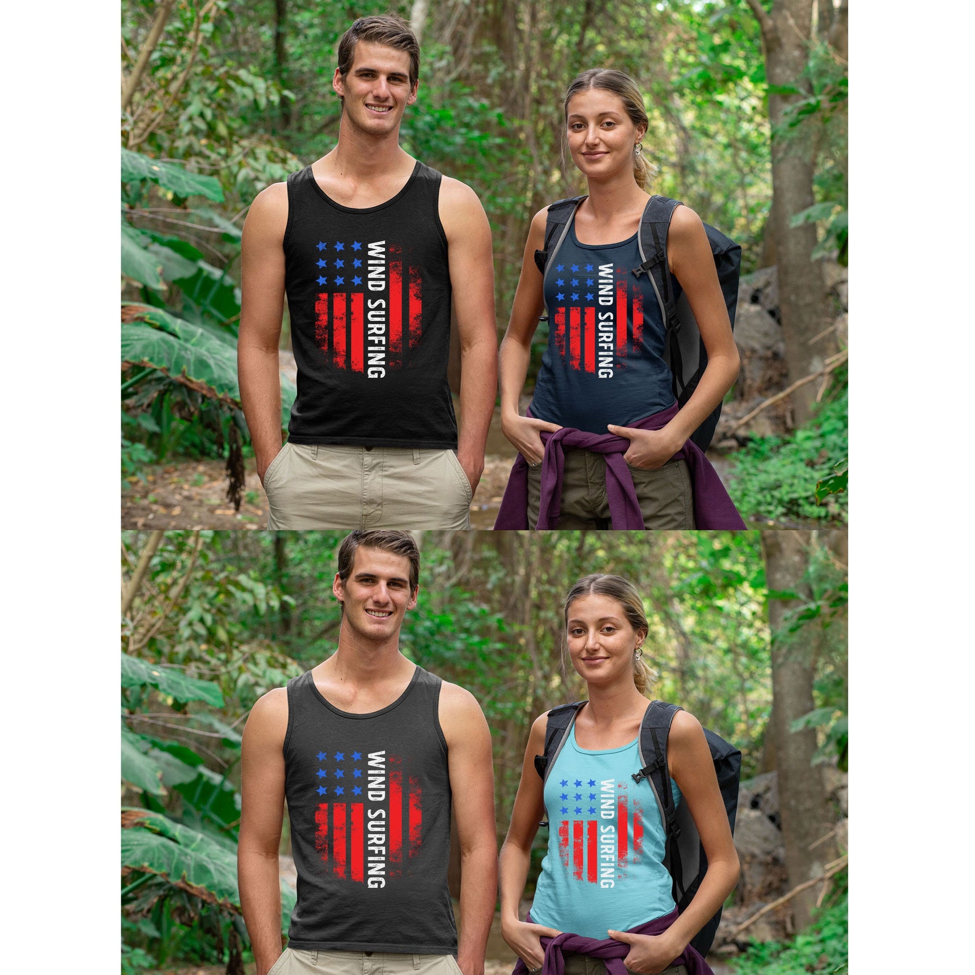 Wind Surfing Team USA Shirt, America Shirt, American Flag 2021, Unisex Comfy, Vintage USA, Kite Surfing Body Board Summer Muscle Tank Top