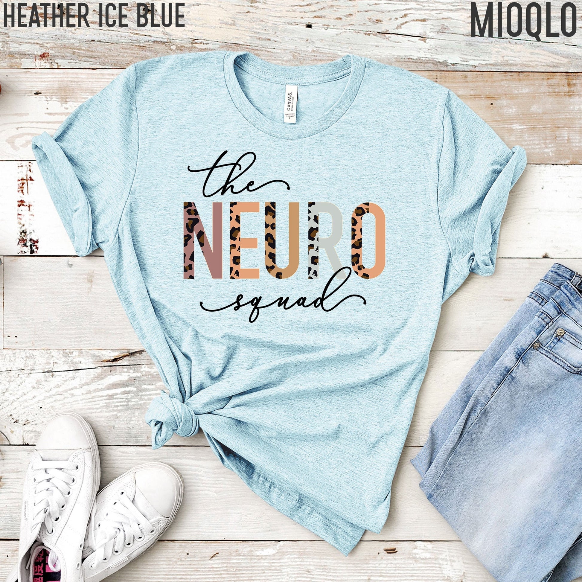 Neuro Squad, Custom Nurse Job Specialties Shirt, Personalize Nurse Team Crew, Custom Nurse Leopard, Ortho, CVICU, Cardiac, Life, CNA, RN Tee