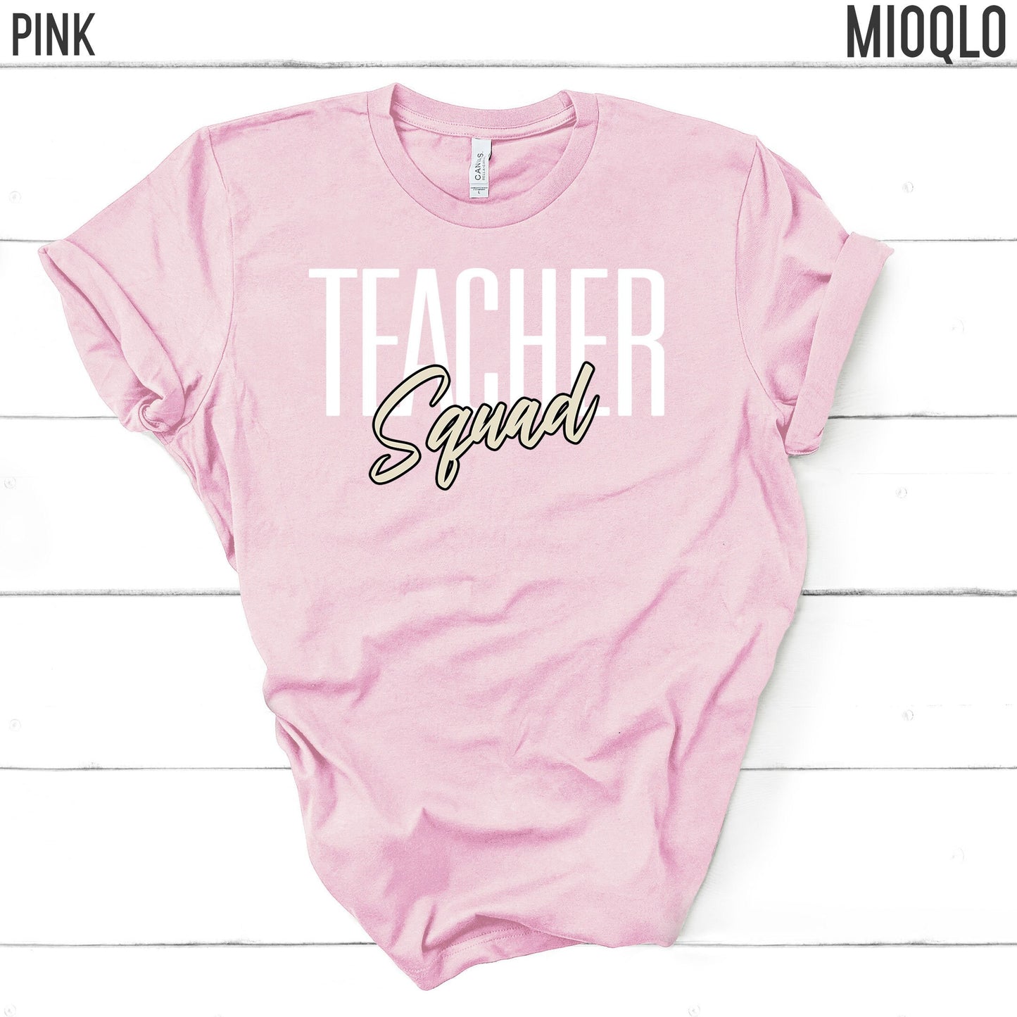 Teacher Squad Shirt, Unisex Comfy Teacher Tee, Teacher Team School Spirit Top, Teacher Appreciation Shirt, Grade Level Tank, School Mascot