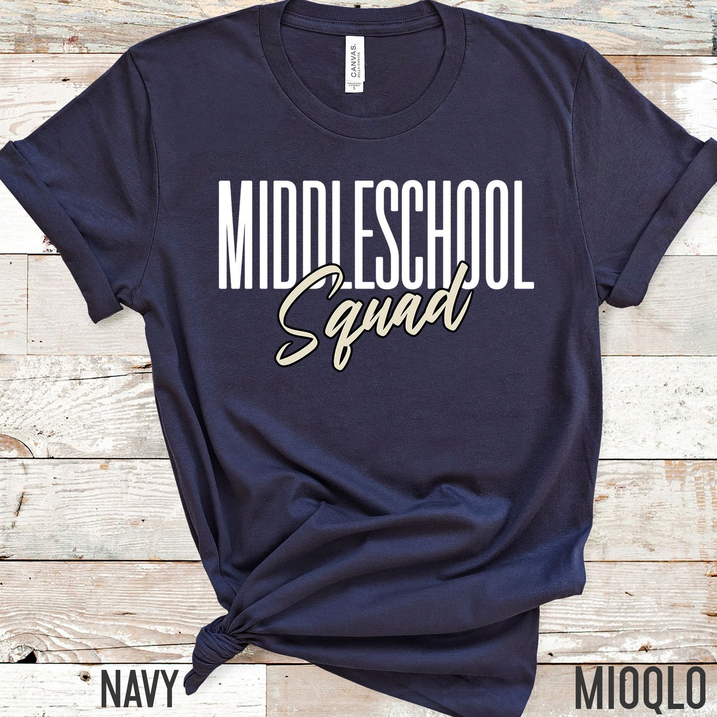 Teacher Middleschool Squad Shirt, Unisex Comfy Teacher Tee, Teacher Team Crew Top, Teacher Appreciation Tee, Grade Level Tank, Cute Teacher