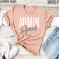 Admin Squad T-shirt, Matching Office Staff Tee, Secretary Staff Office Administrative Tank, Unisex Comfy Clothing For Summer, School Office