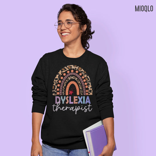 Dyslexia Therapist Sweatshirt, Dyslexia Teacher Gift, Dyslexia Crewneck Sweater, Dyslexia Therapy Shirt, Mom Support Dyslexic Awareness Tee