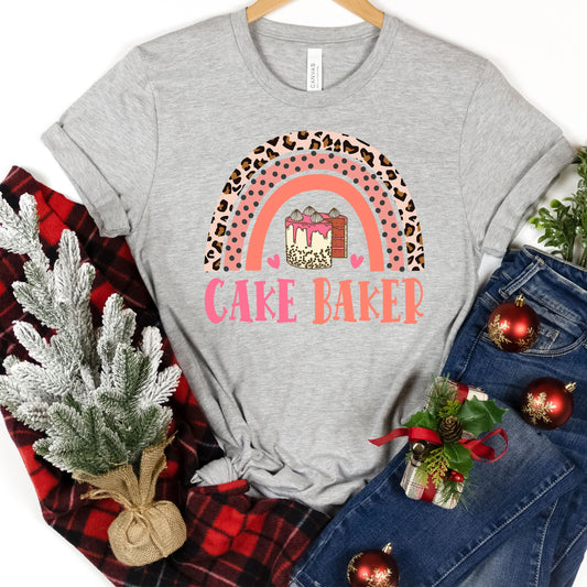 Cake Baker Cookie Scientist Shirt, Rainbow Cute Undergrad Professional Cooking Class, Future Bakery Chef Gift, Cake Arts Decorator Pro Baker