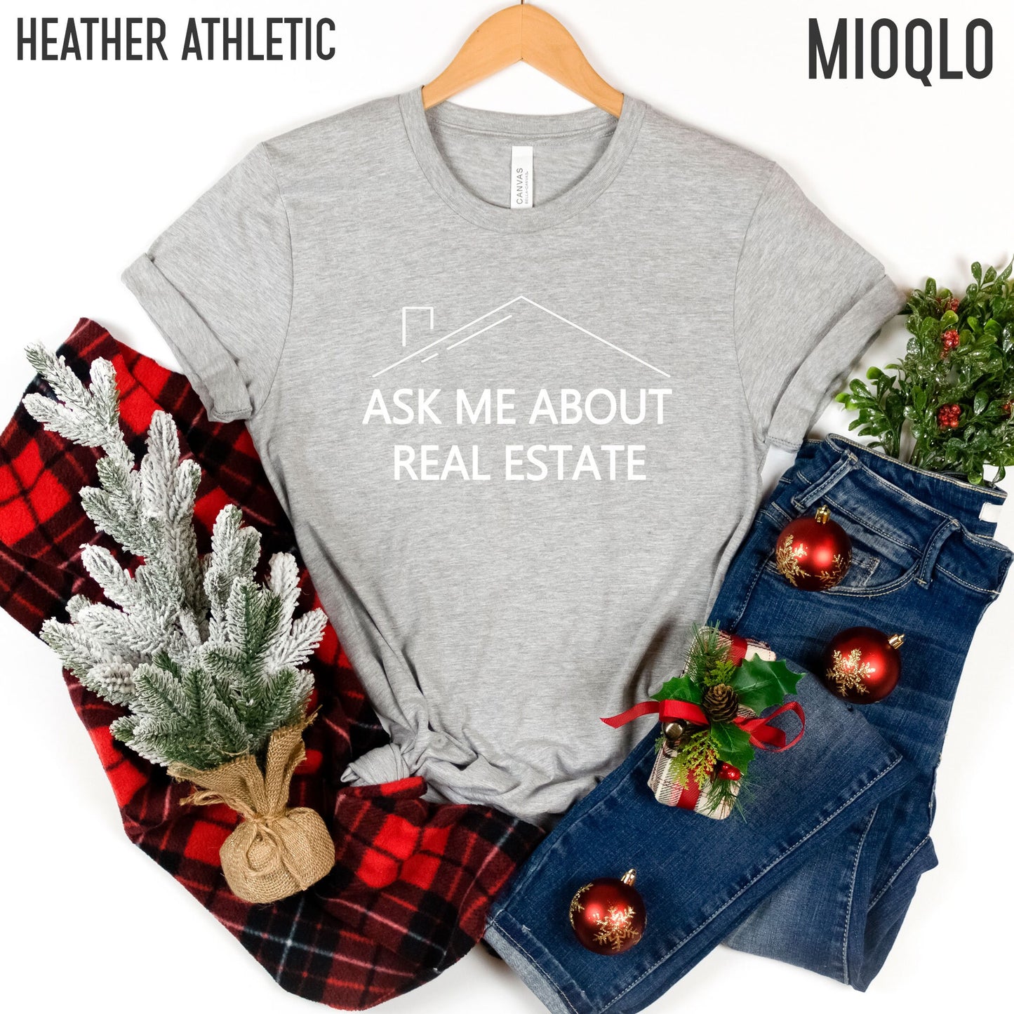 Ask Me About Real Estate Shirt, Realtor Shirt, Ask Me About Mortgages, Mortgage Gift, Xmas Loan Officer, Christmas Real Estate Closing Gifts