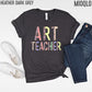 Art Teacher Shirt, Leopard Artist Gift, Art School Teacher T-shirt, Art Teacher Gift, Painting Painter Crayon Oil Art Lover Elementary Tee