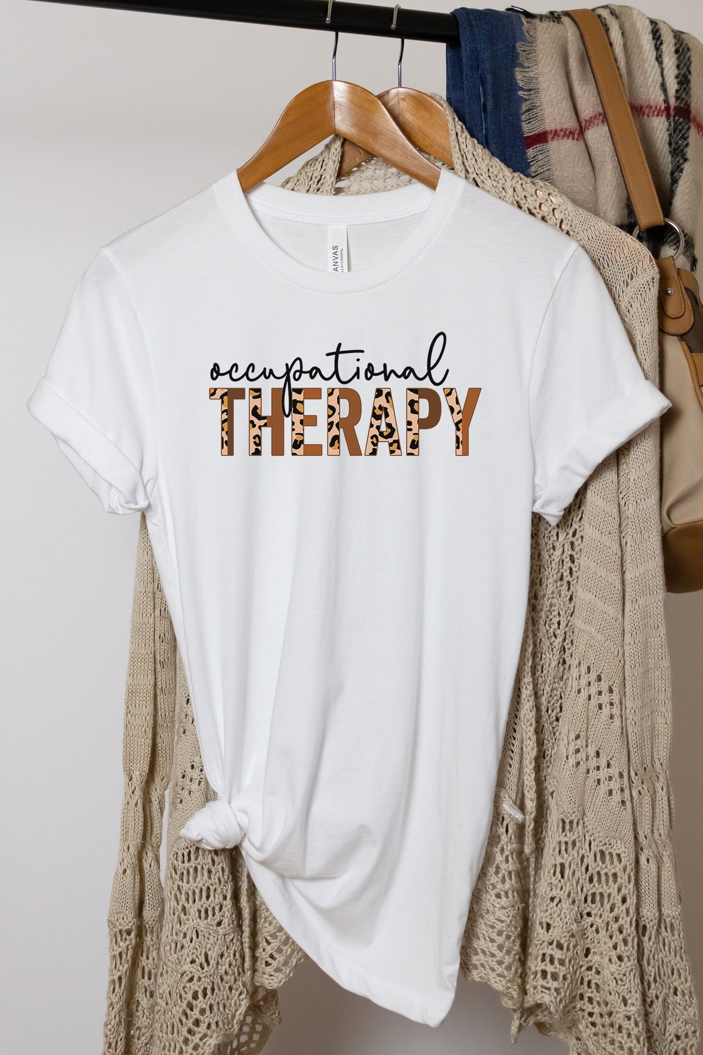 Occupational Therapy Shirt, OT Birthday Gift, Occupational Therapist Tee, Play Therapy Shirt, Special Education Teacher, SPED Team Leopard