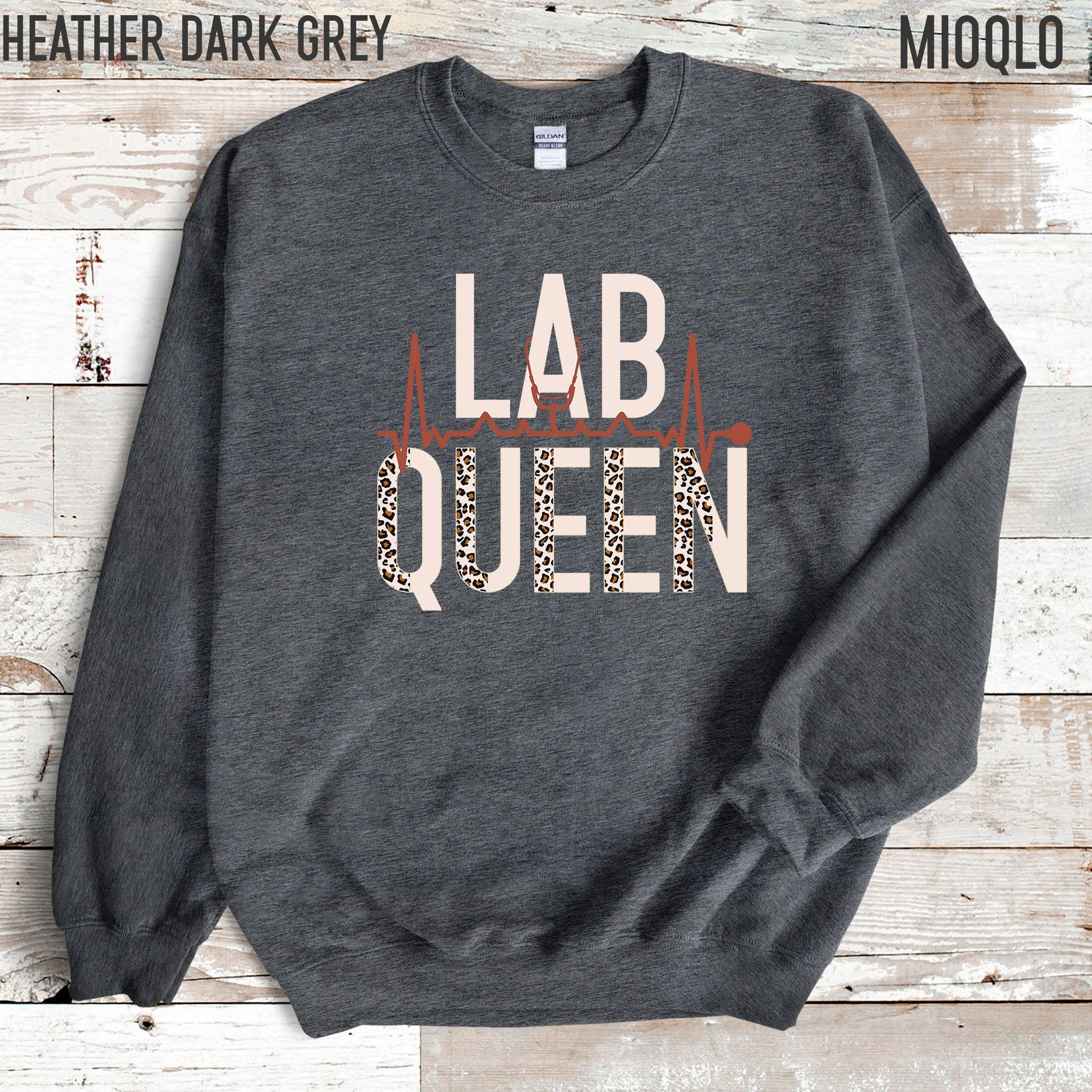 Lab Queen Sweatshirt, Lab Tech Sweater, Scientist Shirt, Science Gift, Phlebotomist Lab Technician Girlfriend Valentines Day Biology Sweater