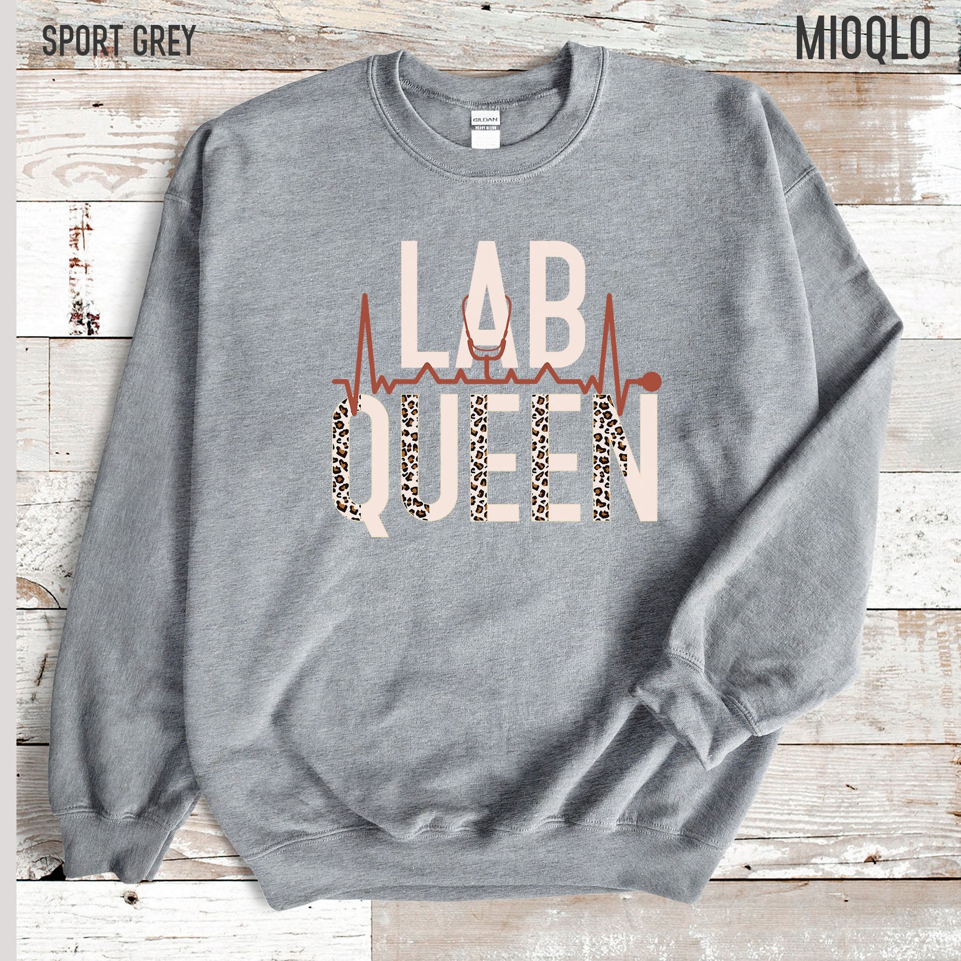 Lab Queen Sweatshirt, Lab Tech Sweater, Scientist Shirt, Science Gift, Phlebotomist Lab Technician Girlfriend Valentines Day Biology Sweater