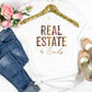 Custom Name Real Estate Shirt, Christmas Home Closing Gift, Xmas Wife Leopard Print Realtor Sold By TShirt, Real Estate Self Advertisement