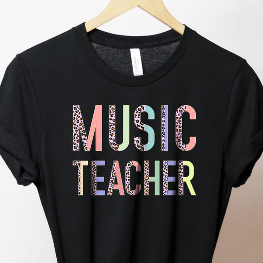 Music Teacher Shirt, Musical Teacher Gifts, Music Singing Instructor Appreciation Gift, Music Education Teacher Dot Day 100th School Day Tee