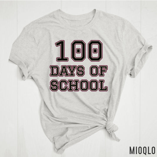 100 Days of School Shirt, First 100 Day of School Shirt, Funny Back to School Tee, Funny 100 Day School Shirt, Simple Teacher Celebration