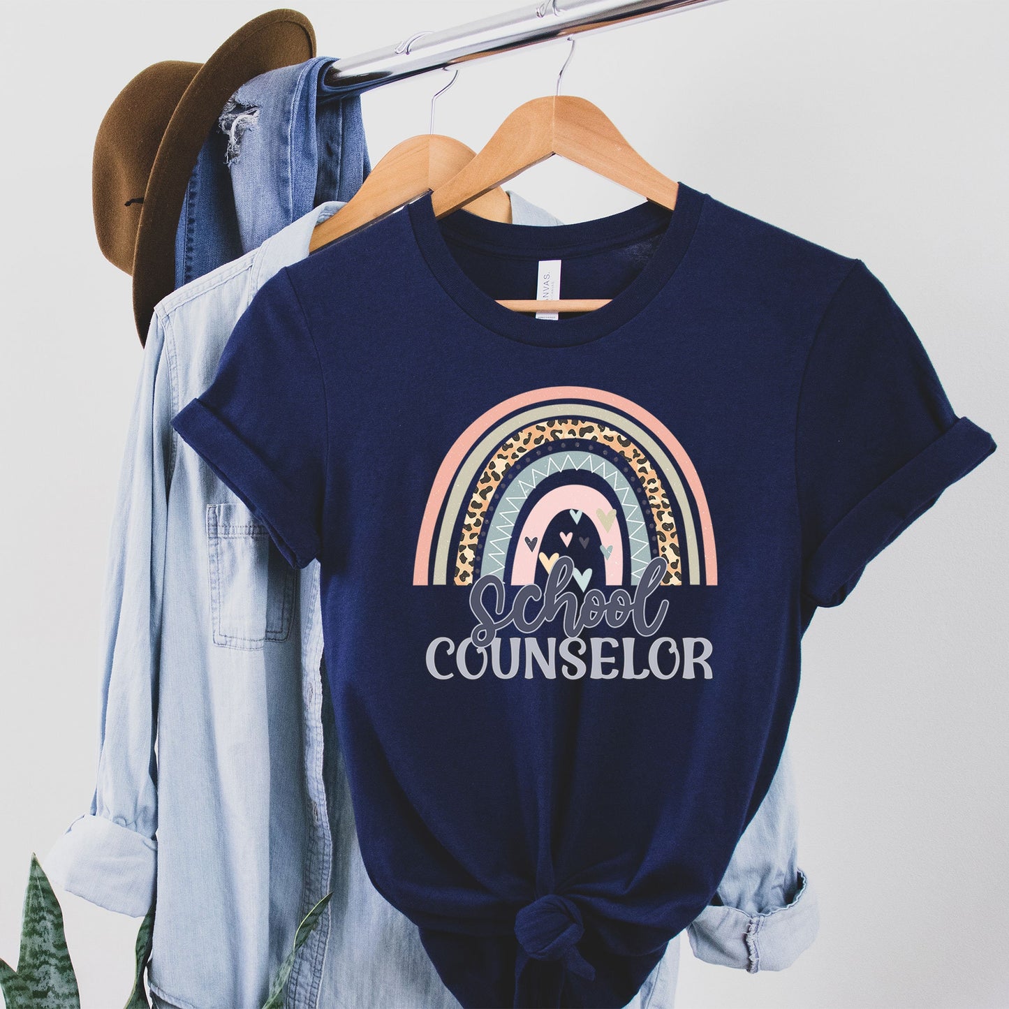 School Counselor Shirt, Rainbow Counselor Shirt, Guidance Counselor Tee Counseling Office, Counselor Birthday Gift, School Counselor T-Shirt