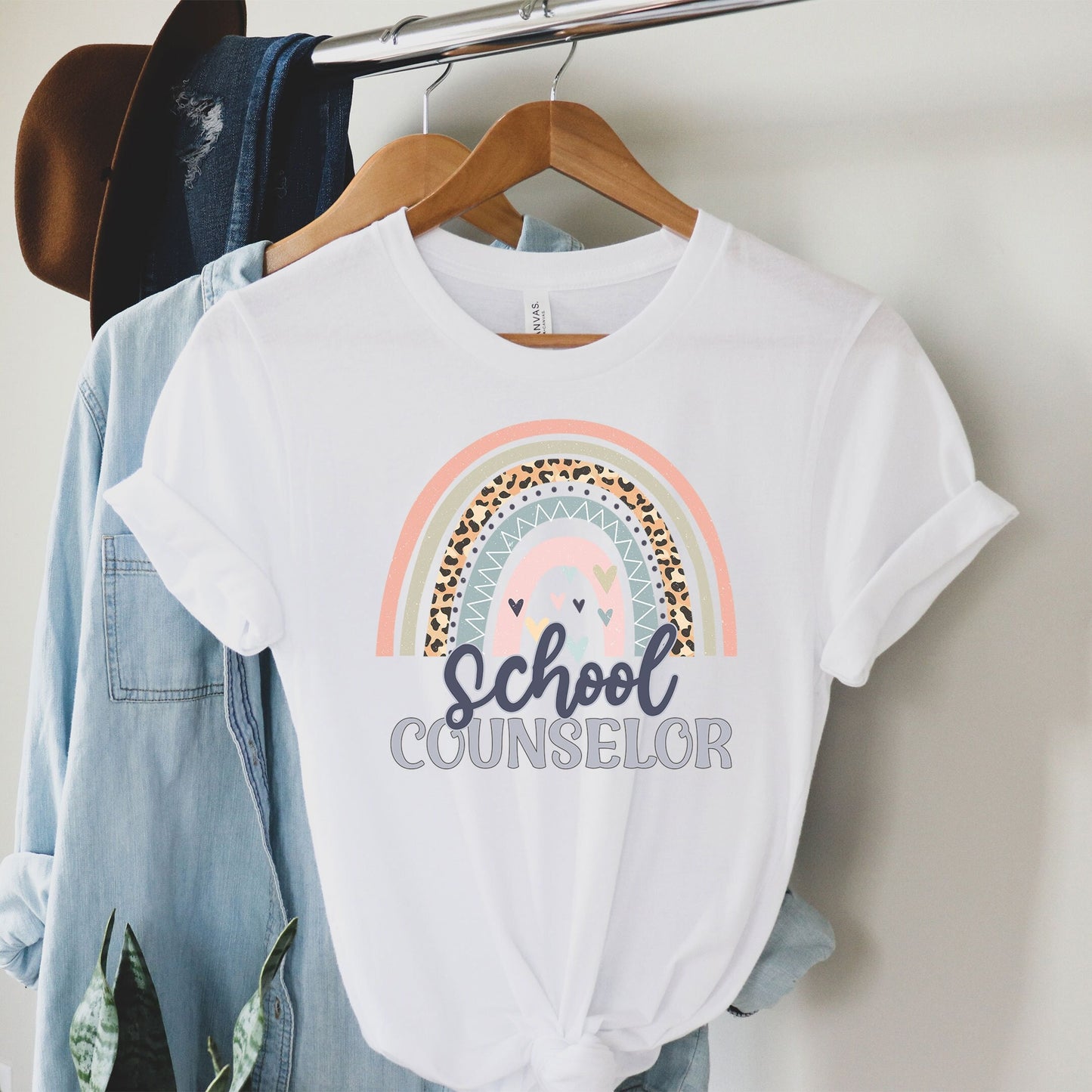 School Counselor Shirt, Rainbow Counselor Shirt, Guidance Counselor Tee Counseling Office, Counselor Birthday Gift, School Counselor T-Shirt