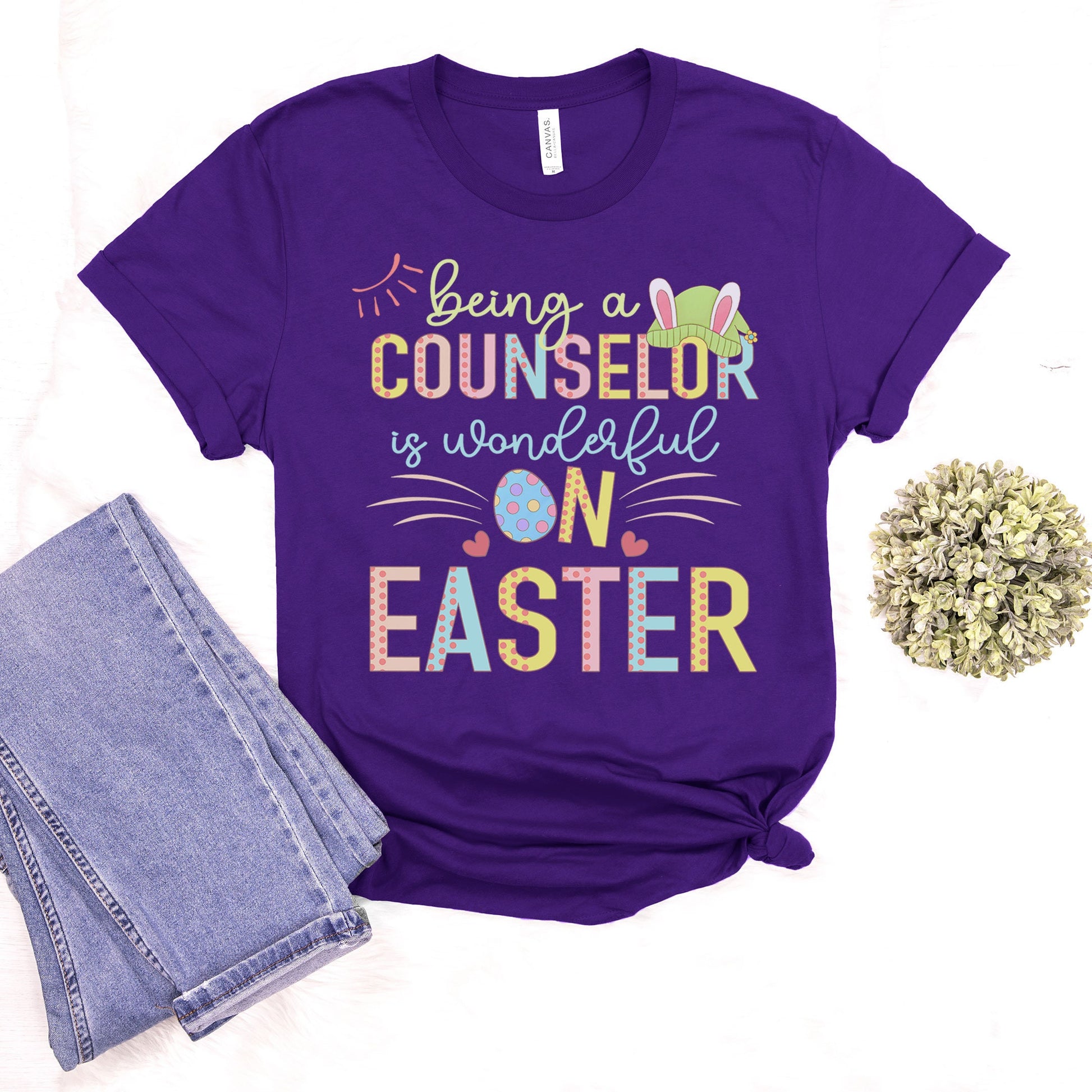 Being A Counselor Is Wonderful On Easter Shirt, Preschool Elementary School Hip Hop Easter Tee Admin Staff Guidance Counseling Office Gift