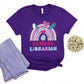 School Librarian Grade Easter Shirt, Library Team Easter Shirt Teacher Library Group Reading Bunny Ear Easter Tee Matching Book Lover Office