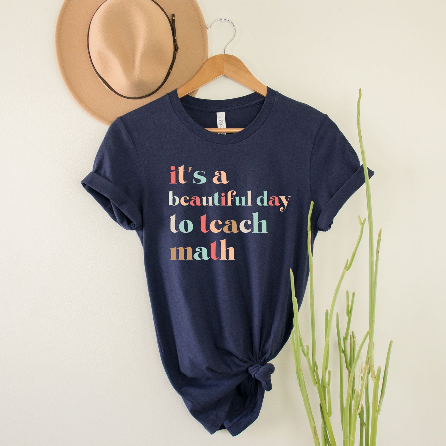 It's A Beautiful Day To Teach Math Shirt, Pi Day 314 Math Teachers Shirts Middle High School Teacher Gifts 7th Grade 9th Calculus Statistic