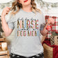 Kinda Busy With Being A Nurse And A Dog Mom Shirt, Teacher Tee, Dog Lover Tee, Animal Lover, Kind of, Half Leopard Nurse Appreciation Tee